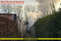 Tiel - Brand in schuurtje aan de Teisterbandlaan