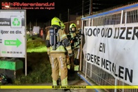 Tiel - Buitenbrand bij metaalrecyclingbedrijf