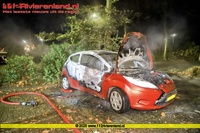 Geldermalsen - Autobrand op de Rijnstraat