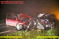 Lienden - Frontale aanrijding Provincialeweg 