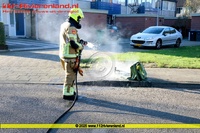 Tiel - Containerbrandje aan de Haaftenlaan