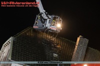 Beesd - Dakbrand aan de kerkstraat 