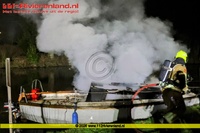 Geldermalsen - Jacht in brand