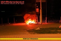Tiel - Containerbrand aan de Teisterbantlaan